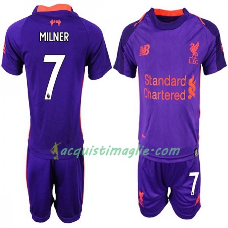 Divisa di Calcio Liverpool MILNER 7 Bambino Trasferta 2018/2019